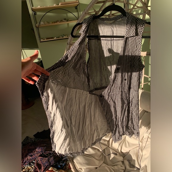 Black and white gingham romper 11•1•TYLHO - Picture 7 of 11